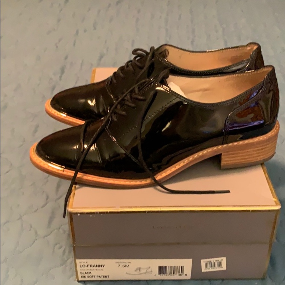 Louise Et Cie 7.5 Lo-Franny Black Kid Soft Patent - Picture 2 of 5